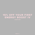 AUGUST PROMO | 15% OFF FIRST ENERGY BOOST IV