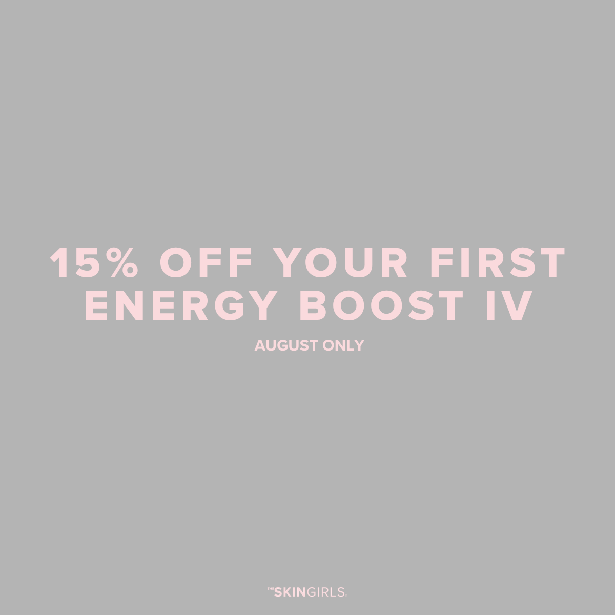 AUGUST PROMO | 15% OFF FIRST ENERGY BOOST IV