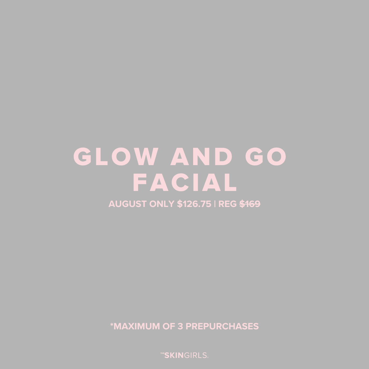 AUGUST PROMO | 25% OFF GLOW AND GO FACIAL